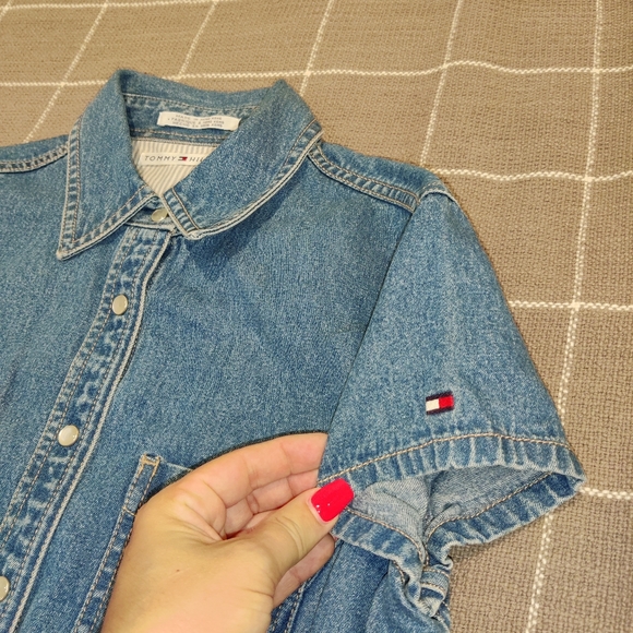 VINTAGE Tommy Hilfiger Denim Dress - Picture 4 of 12